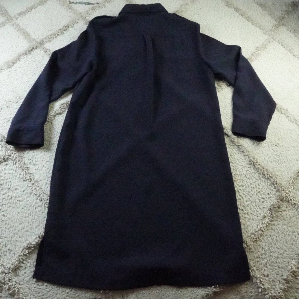COPY - Talbots Midi Shirt Dress Womens 16 Blue Work Office Attire - Picture 12 of 13